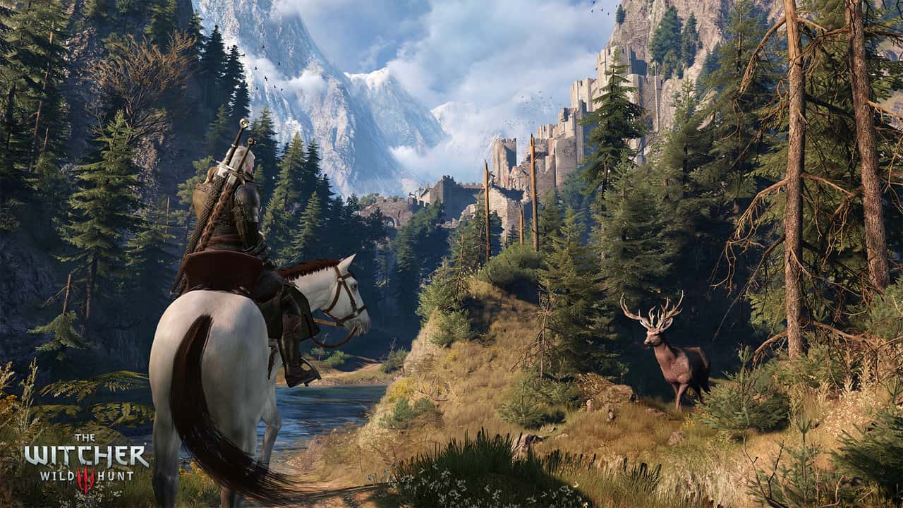 The wooded trail into the Kaer Morhen valley